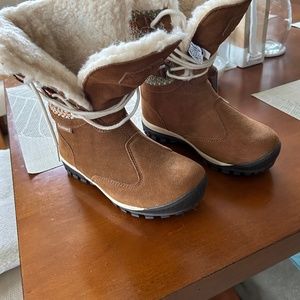 Bearpaw ladies winter boot, brandy, suede/shearling-7